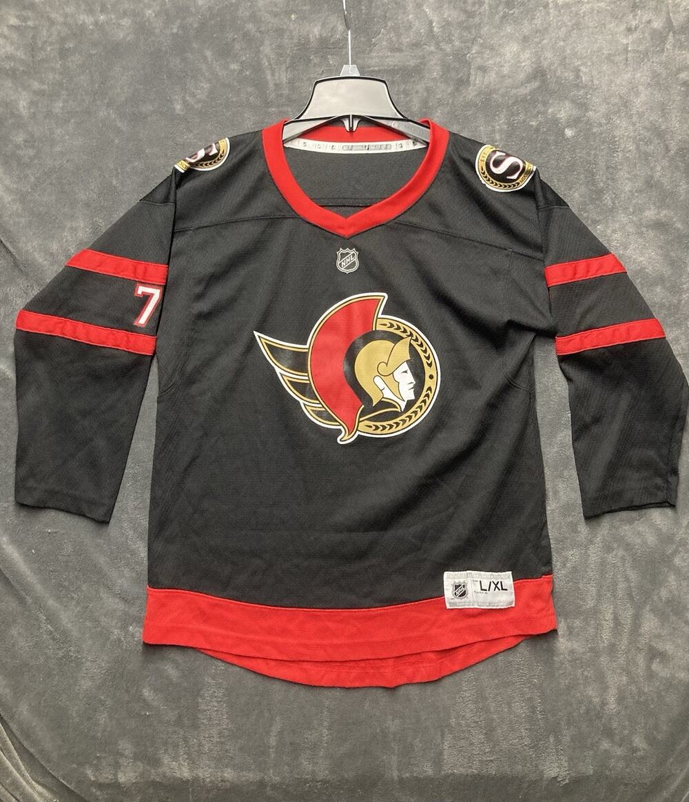 NHL Ottawa Senators Tkachuk #7 Youth Jersey L/XL Streetwear Hockey Game Day Fan